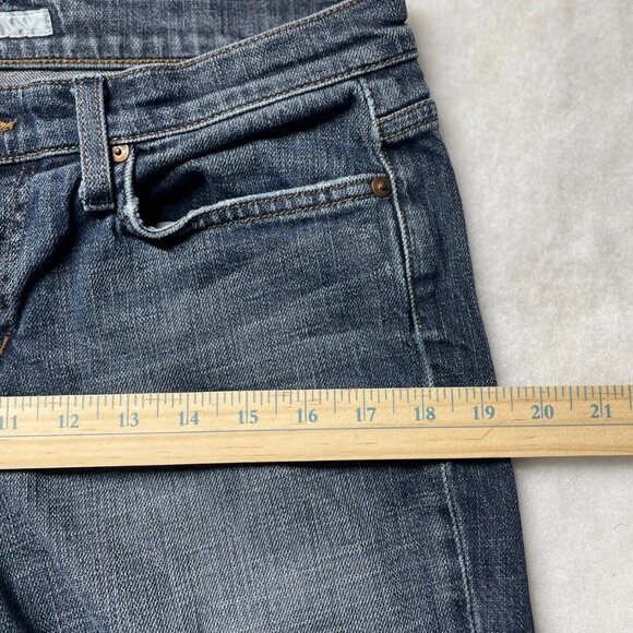 Vintage Joe's Jeans Womens Blue Low Rise Socialite Kicker Cropped Denim Jeans 31 - Picture 7 of 10
